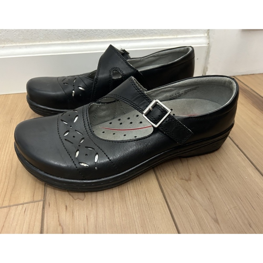 KLOGS  MADRID MARY JANE NURSING SHOES Black Size 9.5 M